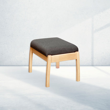 Farstrup 5699 Hocker, aufgehelltes Buchenholz/Medley dark grey