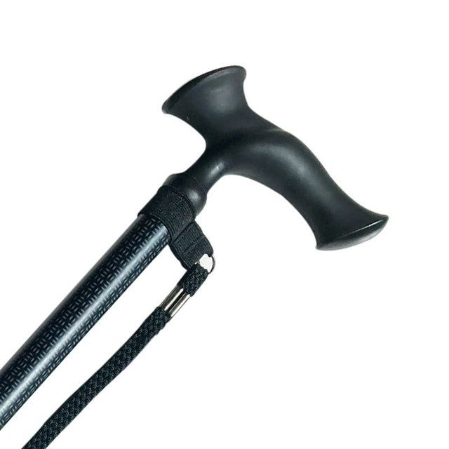 Anatomisk stok - Gråt mønster - Seniorshop