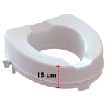 Toiletforhøjer uden låg, 15 cm - Seniorshop
