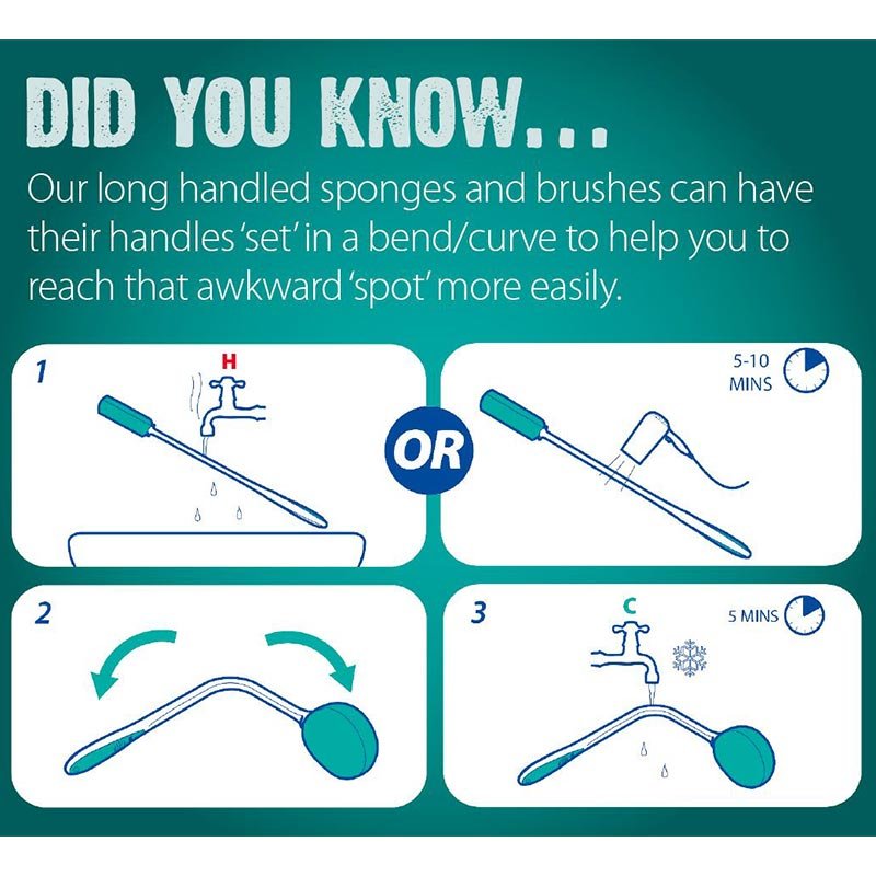 Lang badesvamp inkl. skrub - Seniorshop