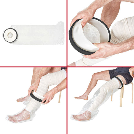 Badeüberzug für Verband/Gips, Ganzes Bein